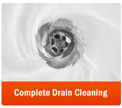a cleaned drain done by our team